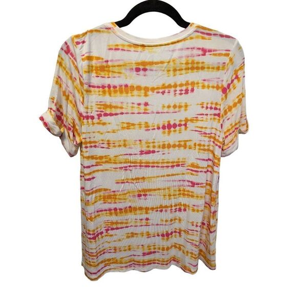 Jason Wu Tie Dye Crew Neck Short Sleeve Tee Women's Size XS - Picture 2 of 5